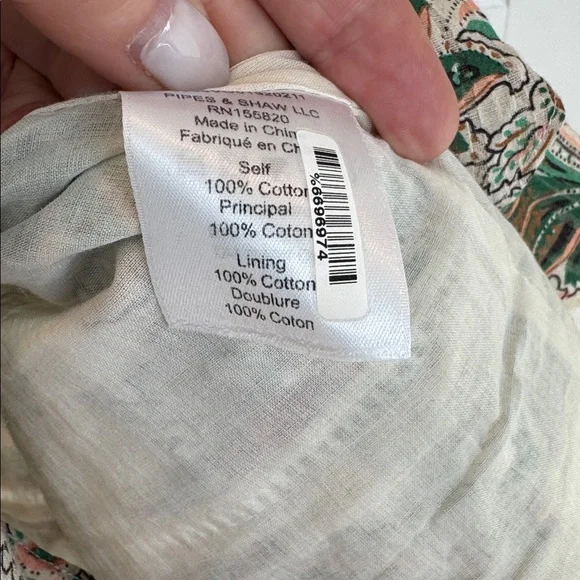 Veronica Beard Cotton Floral Dress.  Size 8. - Picture 8 of 8